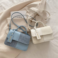 Sac Élégance Urbaine – Cuir et Tissu Raffiné