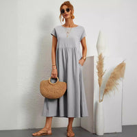 Sérénité Chic – Robe Longue au Tombé Naturel