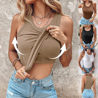 Débardeur Col Rond avec Soutien-Gorge Intégré