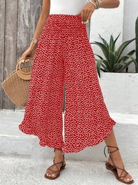 Grande Taille – Pantalon Palazzo Ample à Pois