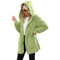 Cardigan à Capuche – Effet Damier & Poches
