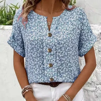 BLOUSE FLORALE CHIC POUR FEMME